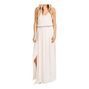 Show Me Your Mumu Kendall Maxi Dress in Dusty Blush Crisp - Size S